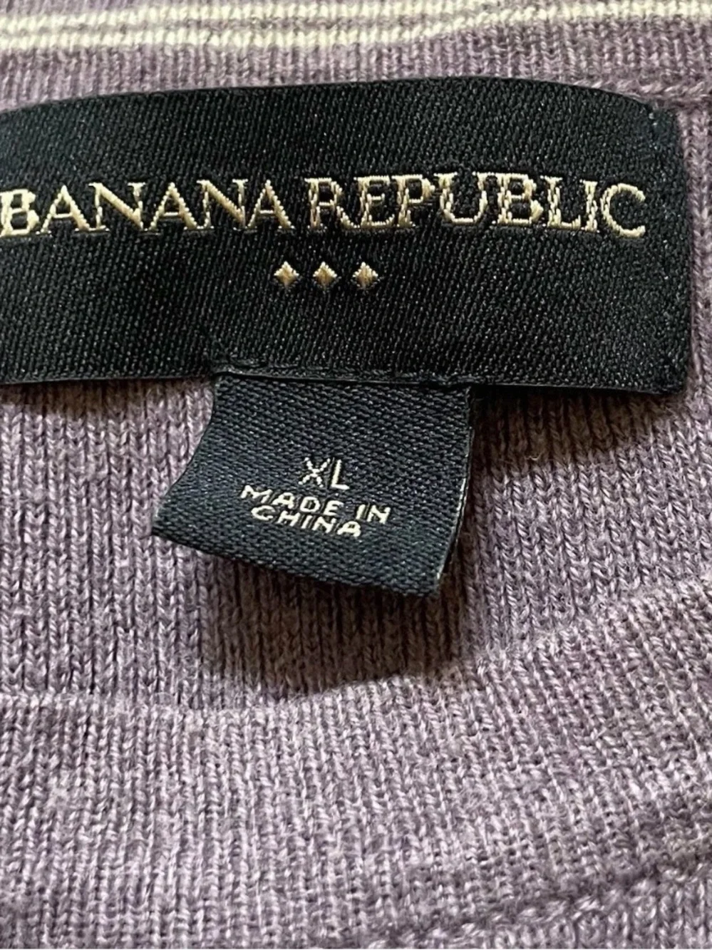 Banana Republic Men's Long-Sleeve Crewneck Shirt - Mauve